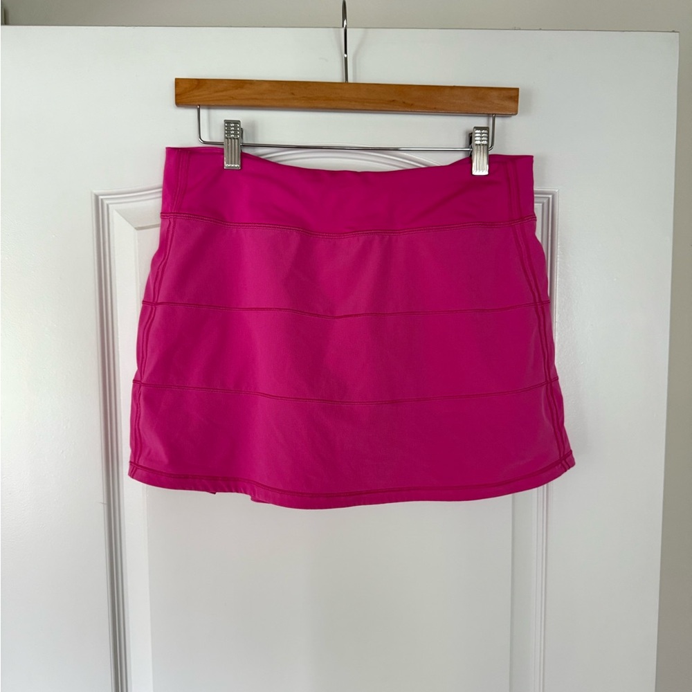 Lululemon Pace Rival Mid-Rise Skirt *Long	
Sonic Pink	 woman’s skort